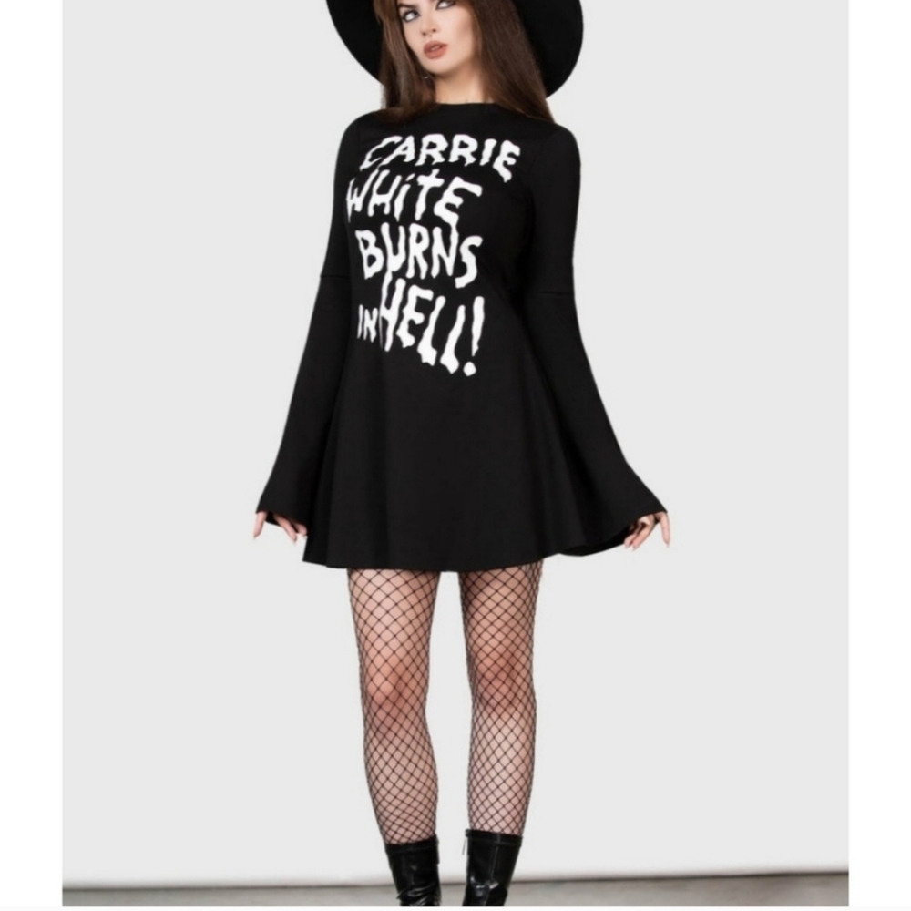 NWT Killstar Carrie Skater Dress. Size XS.